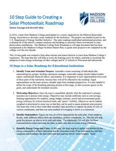Screenshot for 10 Step Guide to Creating a Solar Photovoltaic Roadmap