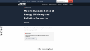 Screenshot for Making Business Sense of Energy Efficiency and Pollution Prevention