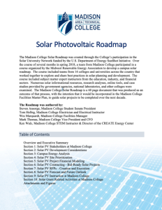 Screenshot for Solar Photovoltaic Roadmap Overview