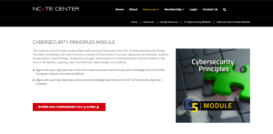 Screenshot for Cybersecurity Principles Module