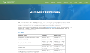 Screenshot for Voice Over IP Curriculum, Option II