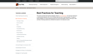 Screenshot for Best Practices for Teaching Deaf and Hard-of-Hearing Students: Teaching