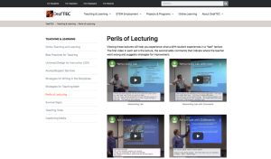 Screenshot for Best Practices for Teaching Deaf and Hard-of-Hearing Students: Perils of Lecturing