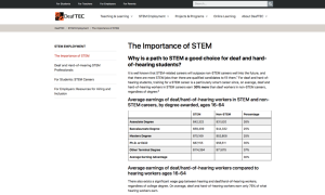 Screenshot for The Importance of STEM Careers for Deaf and Hard-of-Hearing Students