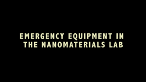 Screenshot for Emergency Equipment in the Nanomaterials Lab