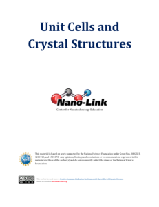 Screenshot for Unit Cells and Crystal Structures