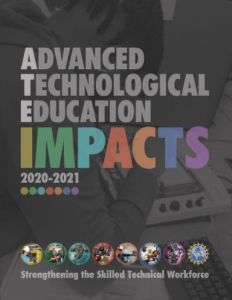 Image of the ATE Impacts 2020-2021 book cover.
