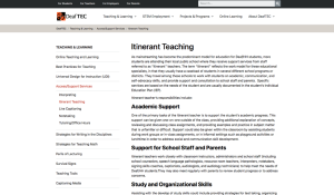 Screenshot for Best Practices for Teaching (ClassACT): Itinerant Teaching