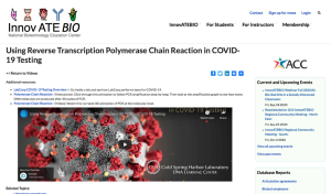 Screenshot for Using Reverse Transcription Polymerase Chain Reaction in COVID-19 Testing