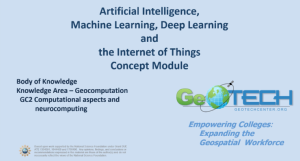 Screenshot for Artificial Intelligence, Machine Learning, Deep Learning, and Internet of Things Concept Module