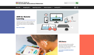 Screenshot for National Center on Accessible Education Materials