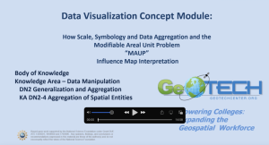 Screenshot for Data Visualization and MAUP Concept Module