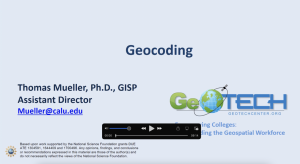 Screenshot for Geocoding Module