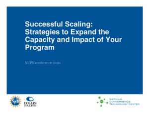Screenshot for Successful Scaling: Strategies to Expand the Capacity and Impact of Your Program
