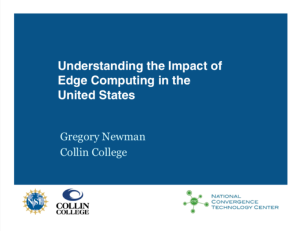 Screenshot for Understanding the Impact of Edge Computing in the United States
