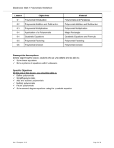 Screenshot for Polynomials