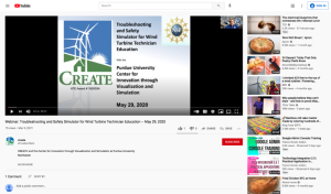 Screenshot for Webinar: Troubleshooting and Safety Simulator for Wind Turbine Technician Education