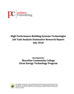 Screenshot for High Performance Building Systems Technologist Job Task Analysis Summative Research Report July 2018