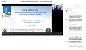 Screenshot for Examining the Integration of Renewable Energy and Energy Storage Technology