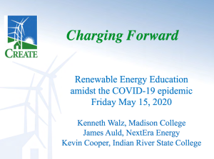 Screenshot for Charging Forward Webinar: Renewable Energy Education Amidst the COVID-19