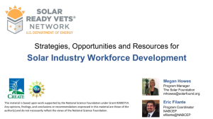 Screenshot for Career Opportunities and Resources In Solar for Veterans