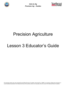 Screenshot for Precision Agriculture- Lesson 3 Materials