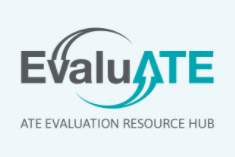 Logo for EvaluATE, ATE resource evaluation hub.