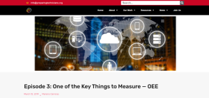 Screenshot for Episode 3: One of the Key Things to Measure — OEE