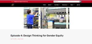 Screenshot for Episode 4: Design Thinking for Gender Equity