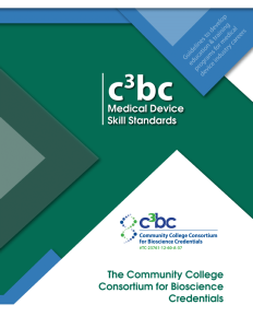 Screenshot for c3bc Medical Device Skill Standards