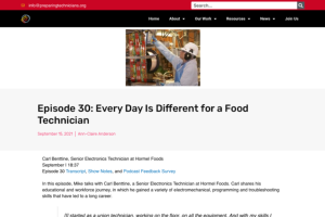 Screenshot for Episode 30: Every Day Is Different for a Food Technician