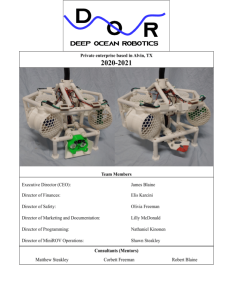 Screenshot for Deep Ocean Robotics - Technical Report
