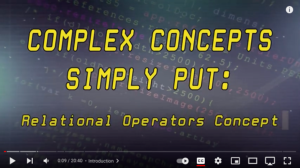 Screenshot for Relational Operators (The Concept, Explained) (Video 11 of 23)