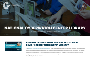 Screenshot for National Cybersecurity Student Association COVID-19 Perceptions Survey