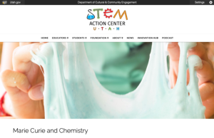Screenshot for Marie Curie and Chemistry