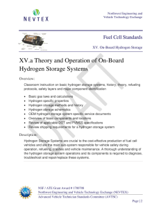 Screenshot for Fuel Cell Standards: Hydrogen Storage Systems