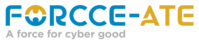 FORCCE-ATE logo: A force for cyber good