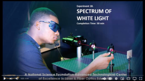 Screenshot for Spectrum of White Light (Lab 18 of 23)