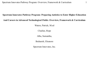 Screenshot for Spectrum Innovates Pathway Program