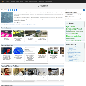 Screenshot for Biotech Careers: Cell Culture
