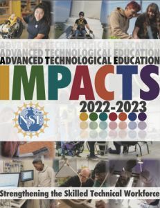 Cover of the 2022/23 ATE Impacts book. 