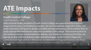 Screenshot for ATE Impacts: South Central College