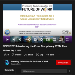 Screenshot for Introducing the Cross Disciplinary STEM Core