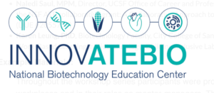 The green and white logo for InnovATEBIO