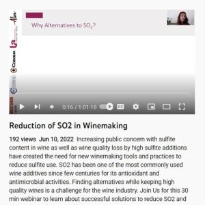 Screenshot for Reduction of SO2 in Winemaking