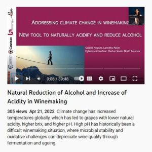 Screenshot for Natural Reduction of Alcohol and Increase of Acidity in Winemaking