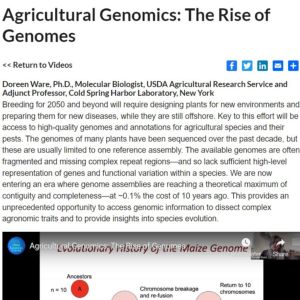 Screenshot for Agricultural Genomics: The Rise of Genomes
