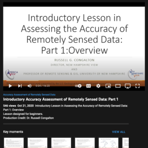 Screenshot for Introductory Accuracy Assessment of Remotely Sensed Data (Part 1 of 2)