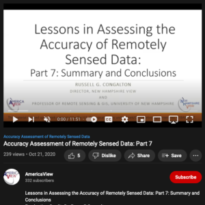 Screenshot for Accuracy Assessment of Remotely Sensed Data (Part 7 of 7)