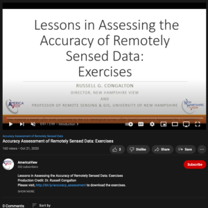 Screenshot for Accuracy Assessment of Remotely Sensed Data: Exercises